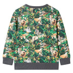 Kinder-Sweatshirt Dschungel-Motiv 140