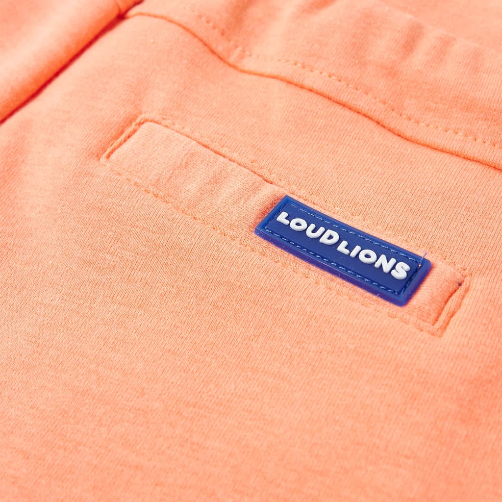 Kindershorts mit Kordelzug Neonorange 140