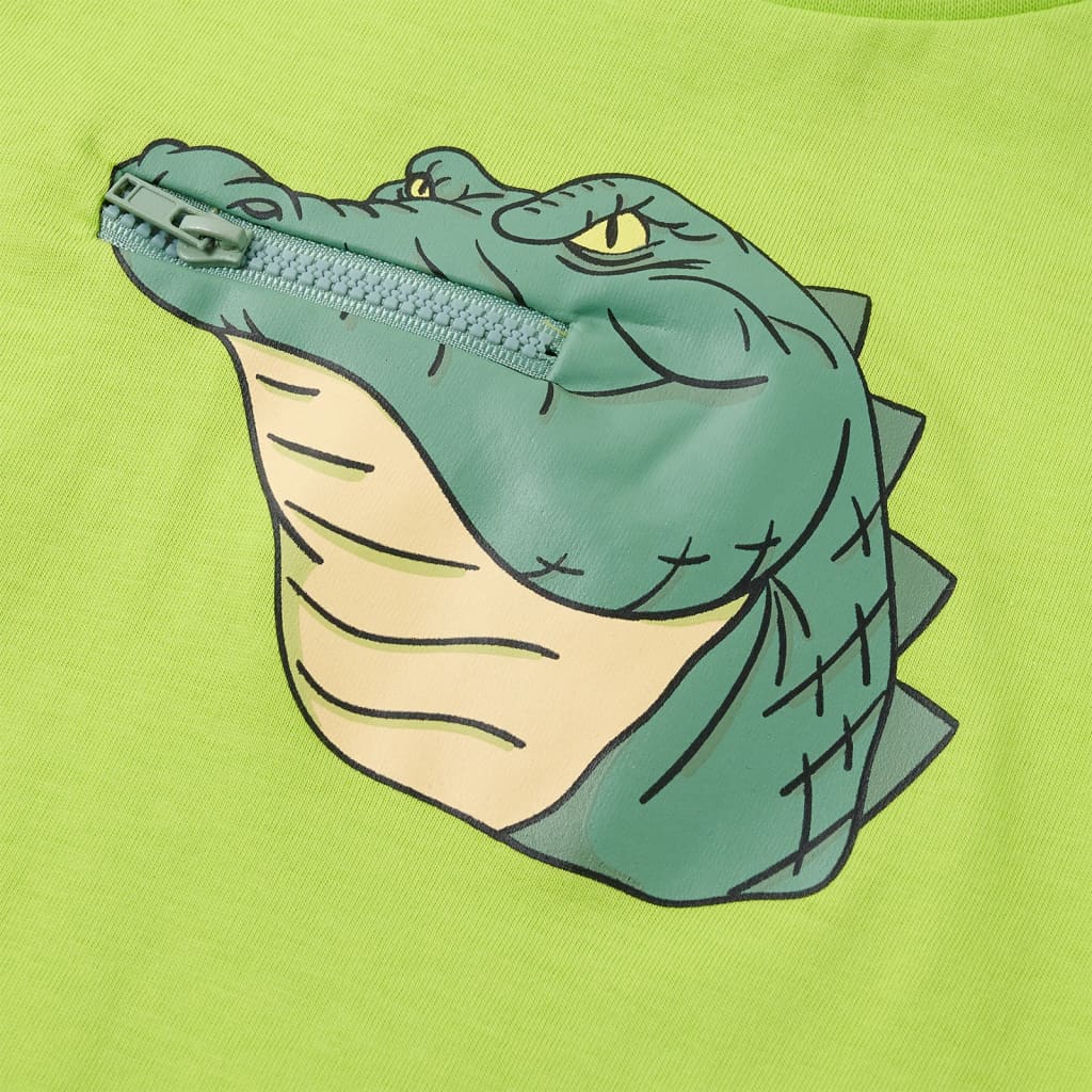 Kinder-T-Shirt Limette 116