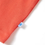 Kinder-Kurzarmshirt Hellrot 140