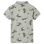 Kinderhemd Helles Khaki Melange 128