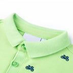 Kinder-Poloshirt Neongrün 116