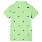 Kinder-Poloshirt Neongrün 140