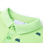 Kinder-Poloshirt Neongrün 140