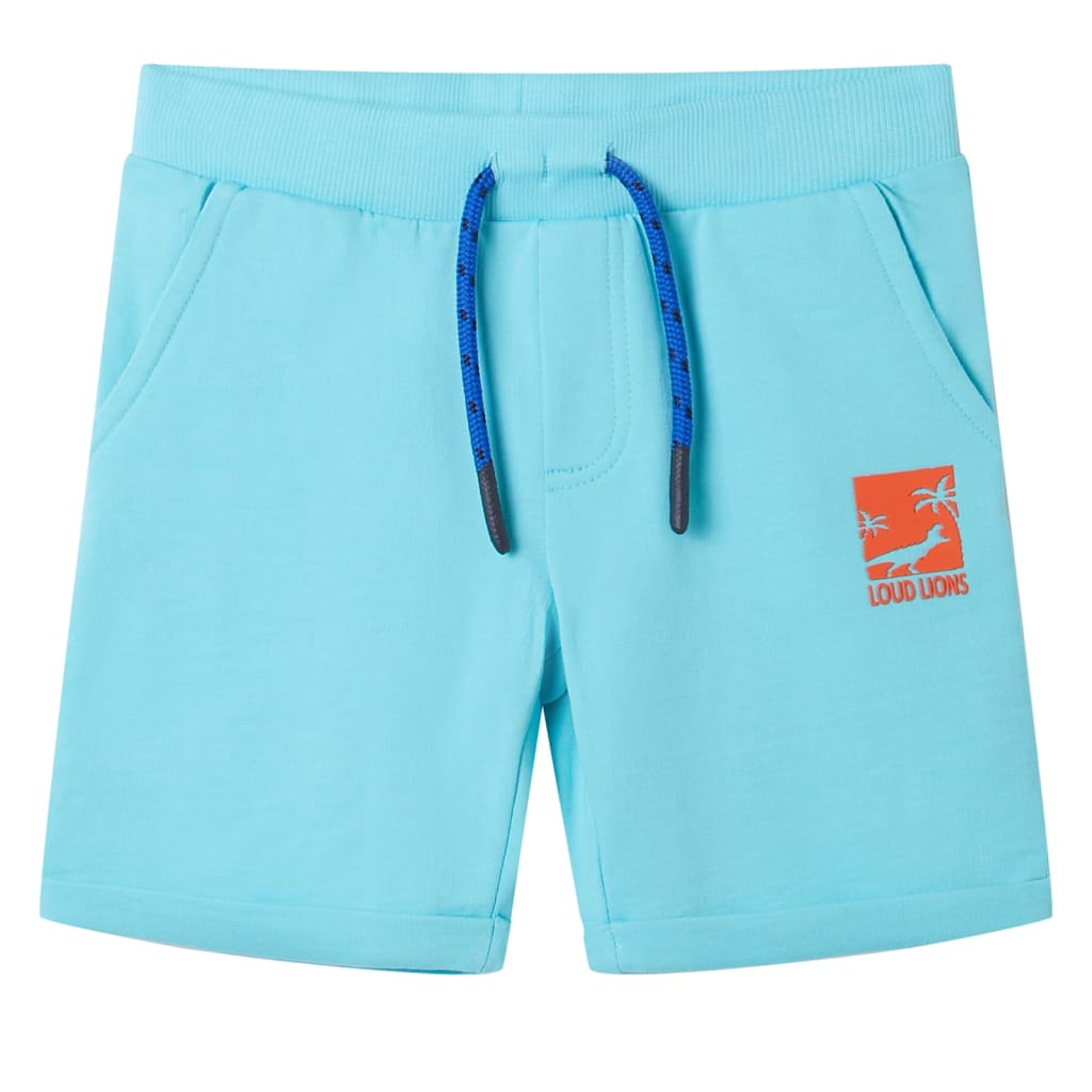 Kindershorts mit Kordelzug Aquablau 128