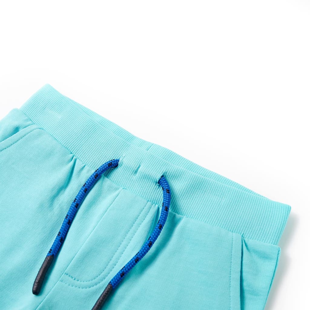 Kindershorts mit Kordelzug Aquablau 128