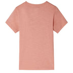 Kinder-Kurzarmshirt Hellorange 128