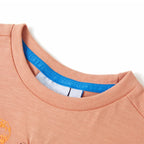 Kinder-Kurzarmshirt Hellorange 128