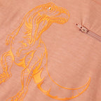 Kinder-Kurzarmshirt Hellorange 128