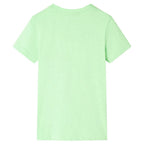 Kinder-T-Shirt Neongrün 128