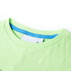 Kinder-T-Shirt Neongrün 128