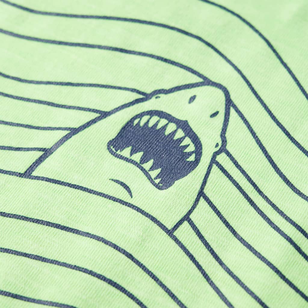 Kinder-T-Shirt Neongrün 128