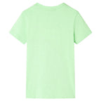Kinder-T-Shirt Neongrün 140