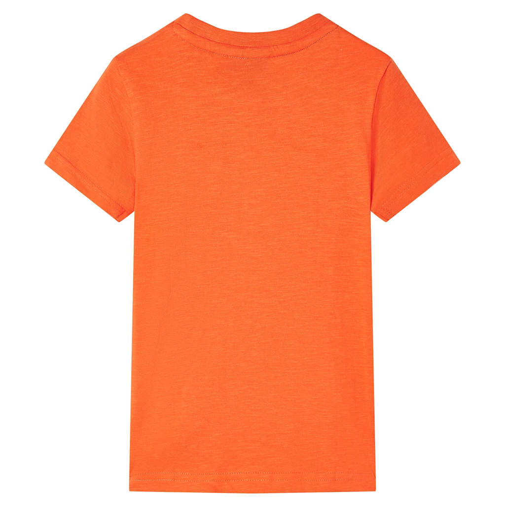 Kinder-T-Shirt Dunkelorange 128