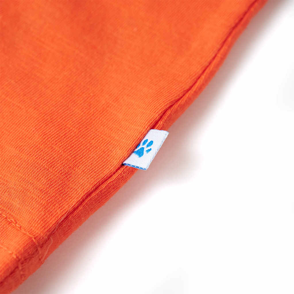 Kinder-T-Shirt Dunkelorange 128