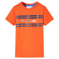 Kinder-T-Shirt Dunkelorange 116