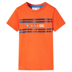Kinder-T-Shirt Dunkelorange 116