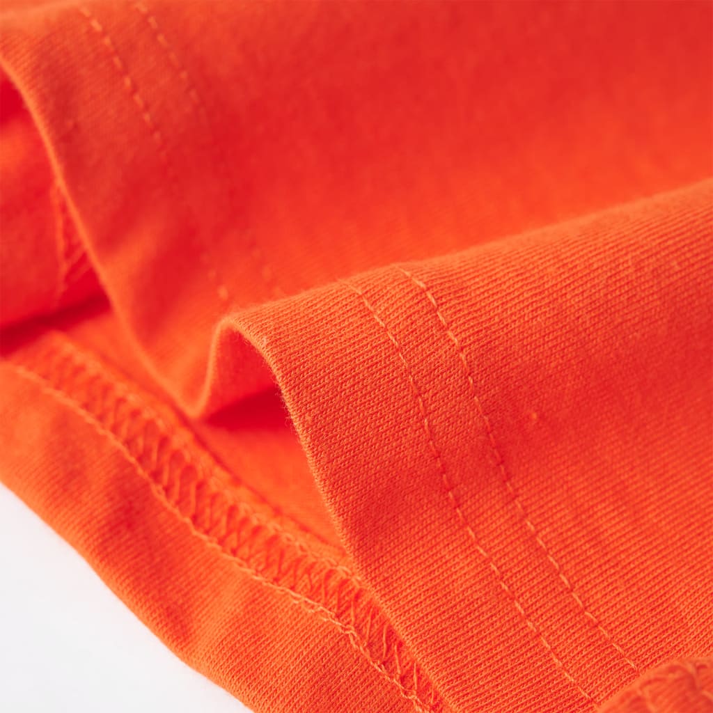 Kinder-T-Shirt Dunkelorange 140