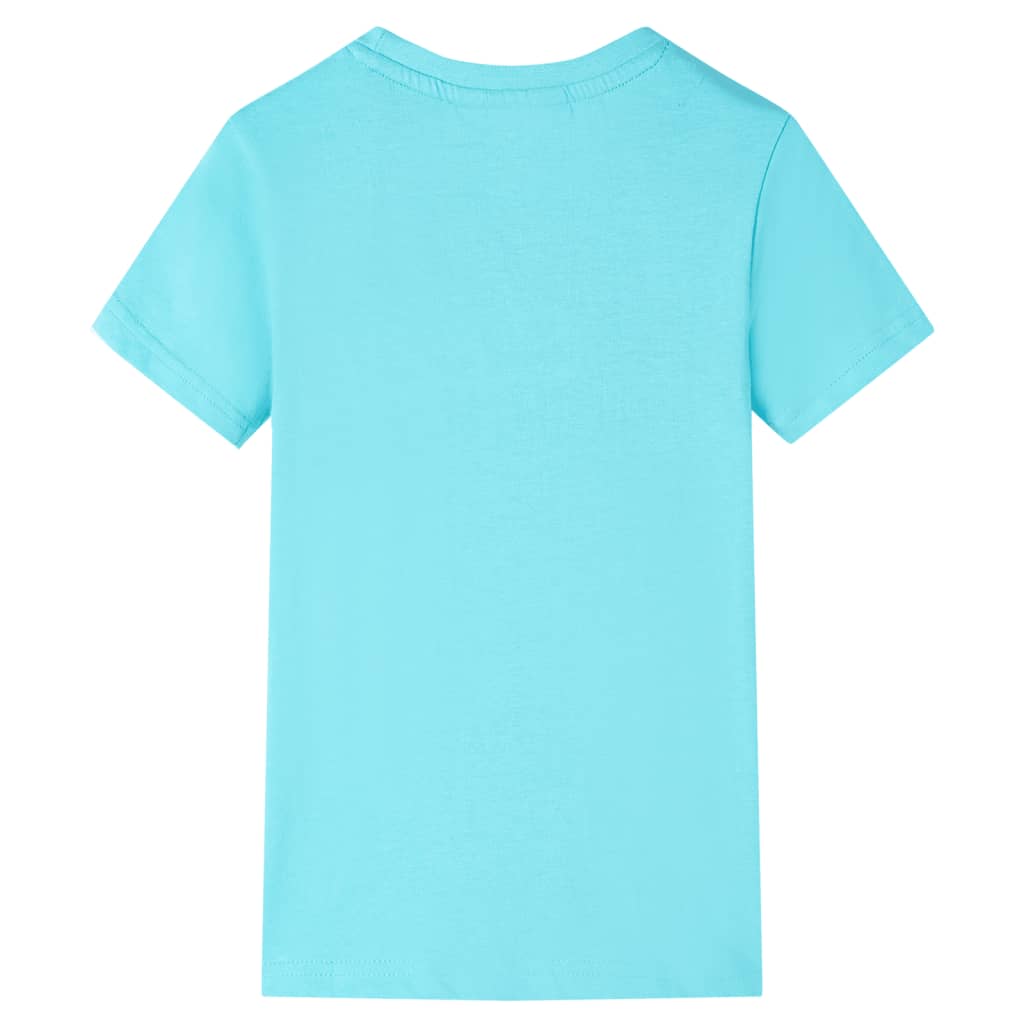 Kinder-T-Shirt Aquablau 116