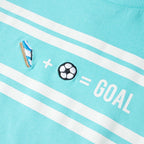 Kinder-T-Shirt Aquablau 116