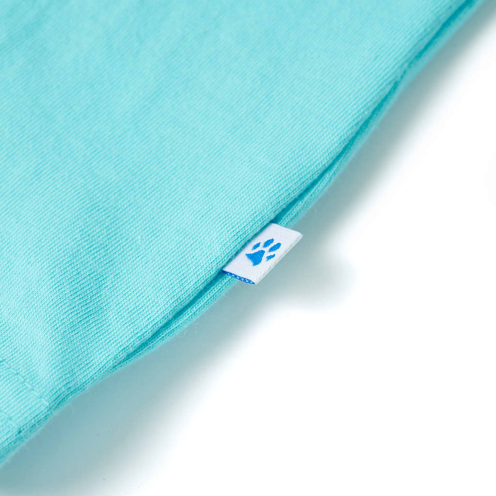 Kinder-T-Shirt Aquablau 116