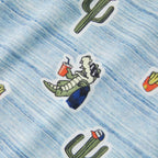 Kinder-T-Shirt Blaumischung 128