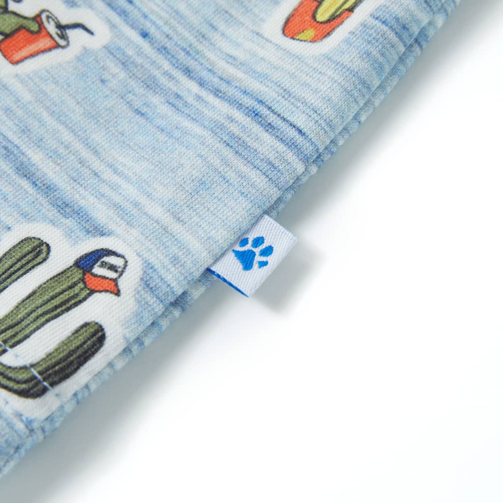 Kinder-T-Shirt Blaumischung 128