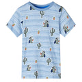 Kinder-T-Shirt Blaumischung 140