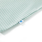 Kinder-T-Shirt mit Streifen Helles Minzgrün 140