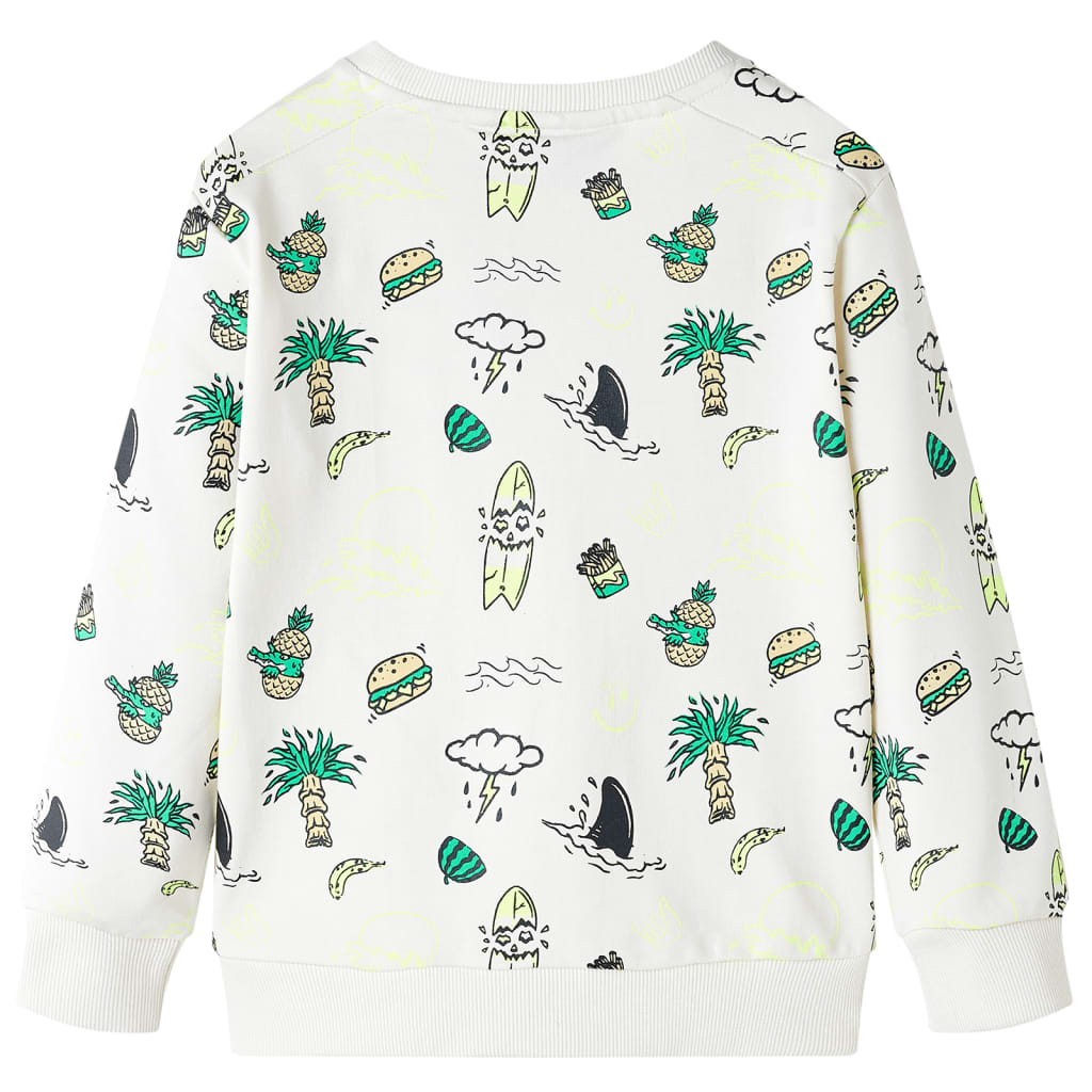 Kinder-Sweatshirt Helles Ecru 140