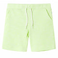 Kindershorts mit Kordelzug Neongelb 140