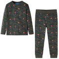 Kinderpyjama mit Langen Ärmeln Khaki 116