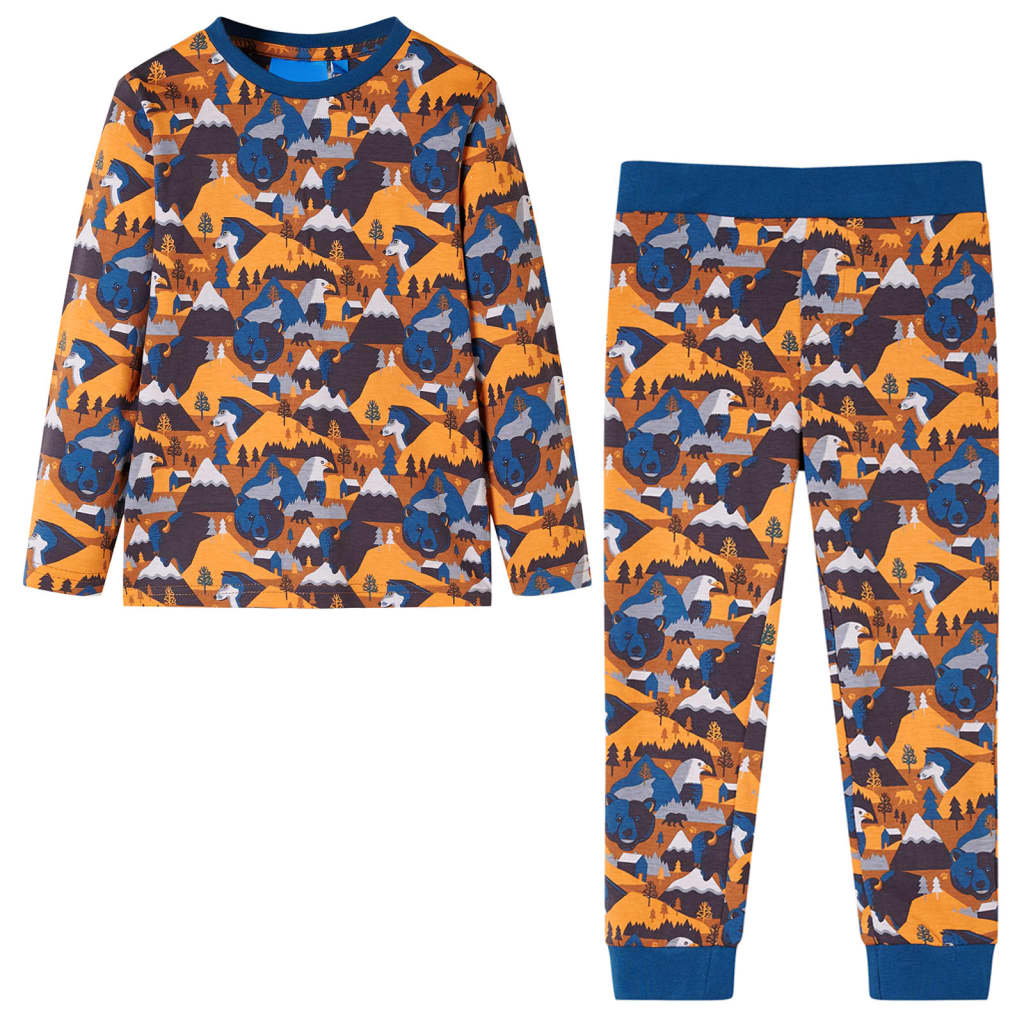 Kinderpyjama mit Langen Ärmeln Khaki 104