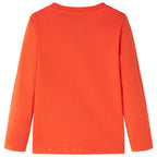 Kinder-Langarmshirt Hellorange 128