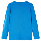 Kinder-Langarmshirt Kobaltblau 140