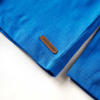 Kinder-Langarmshirt Kobaltblau 140