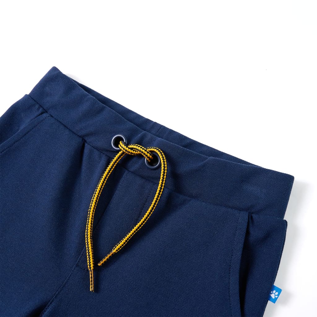 Kinderhose mit Kordelzug Marineblau 128