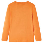 Kinder-Langarmshirt Dunkelorange 92