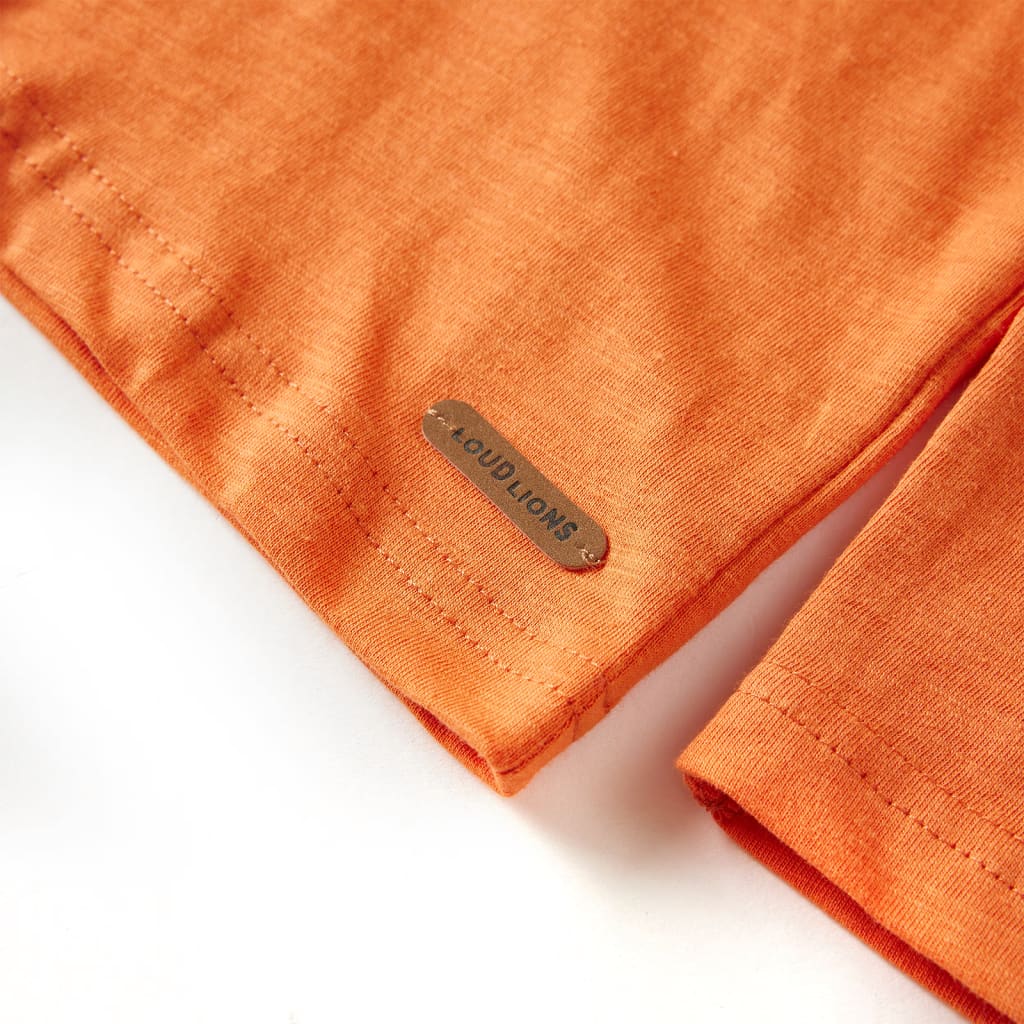 Kinder-Langarmshirt Dunkelorange 92