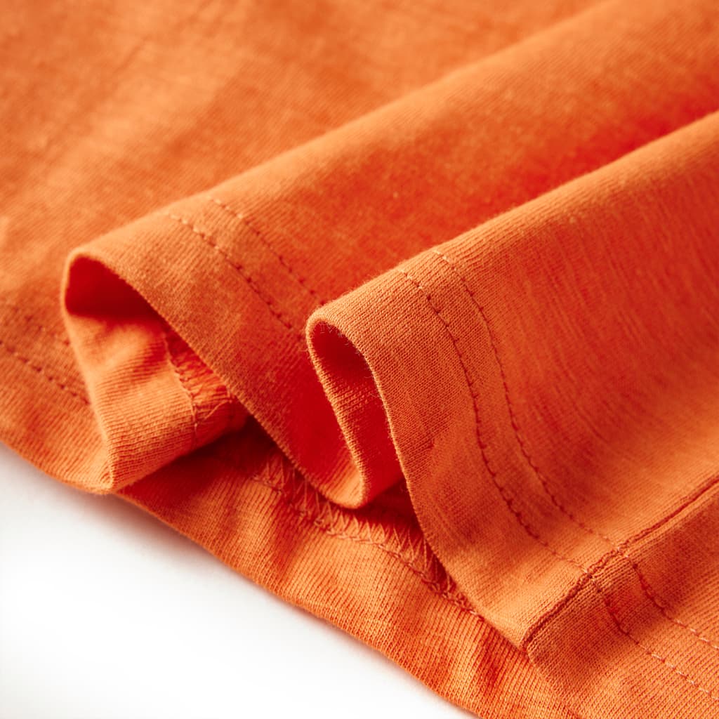 Kinder-Langarmshirt Dunkelorange 104