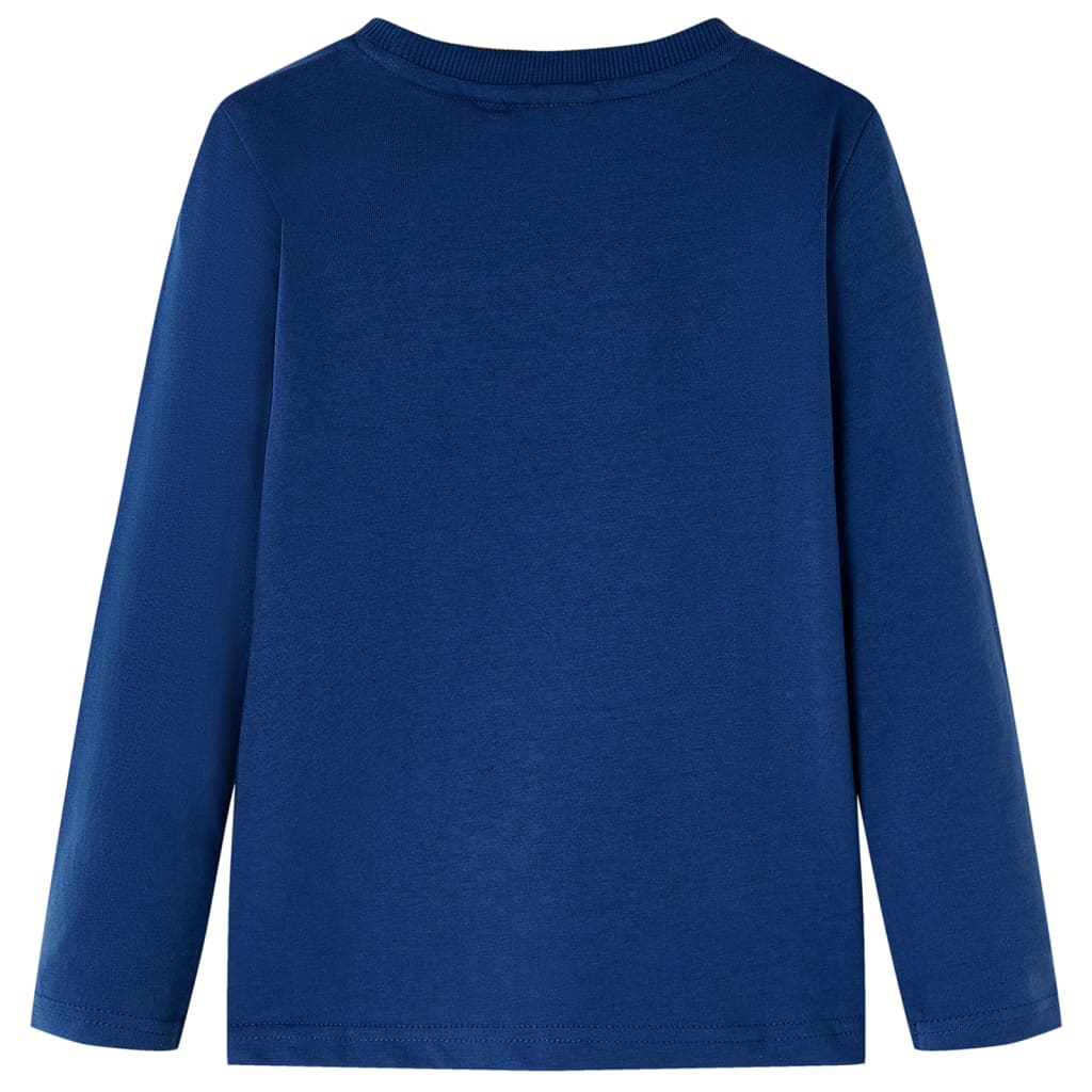 Kinder-Langarmshirt Jeansblau 104