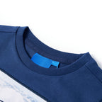 Kinder-Langarmshirt Jeansblau 104