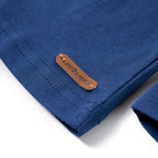 Kinder-Langarmshirt Jeansblau 128