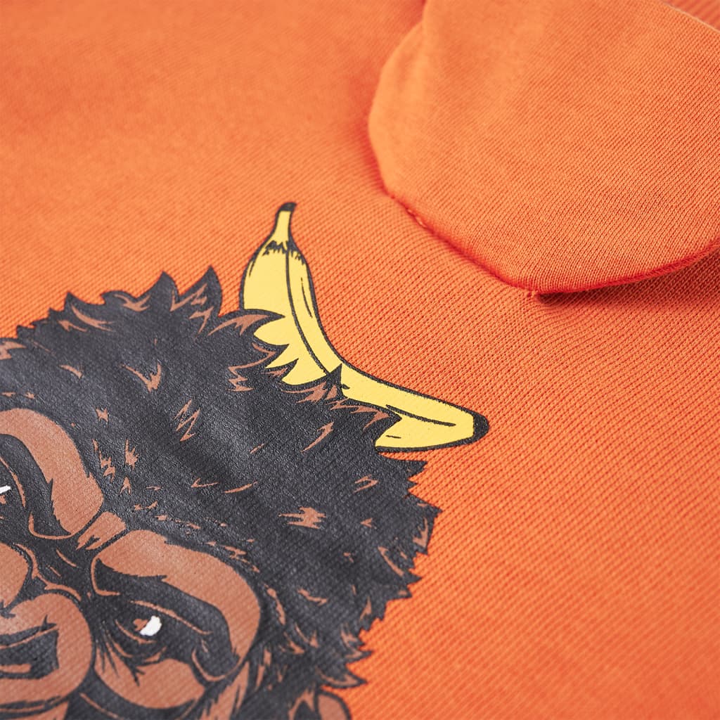 Kinder-Sweatshirt Dunkelorange 92