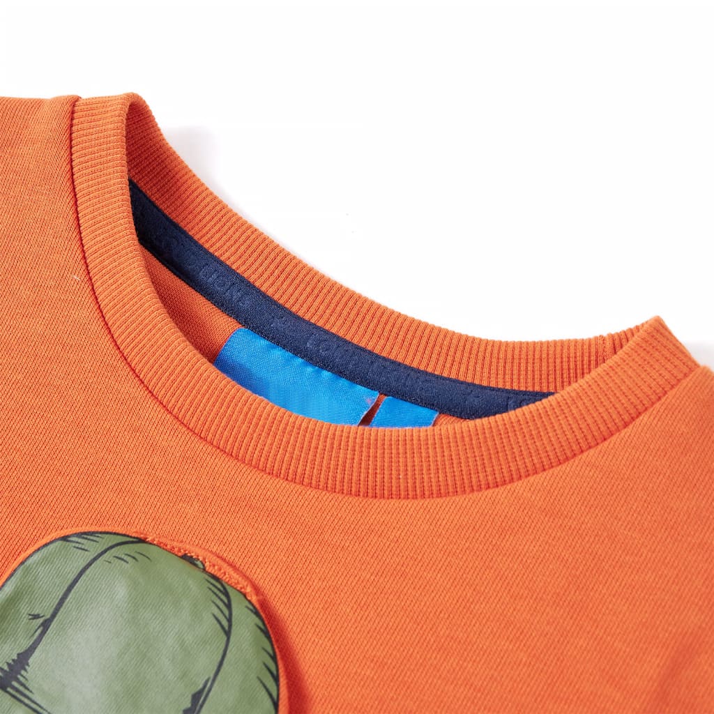 Kinder-Sweatshirt Dunkelorange 128