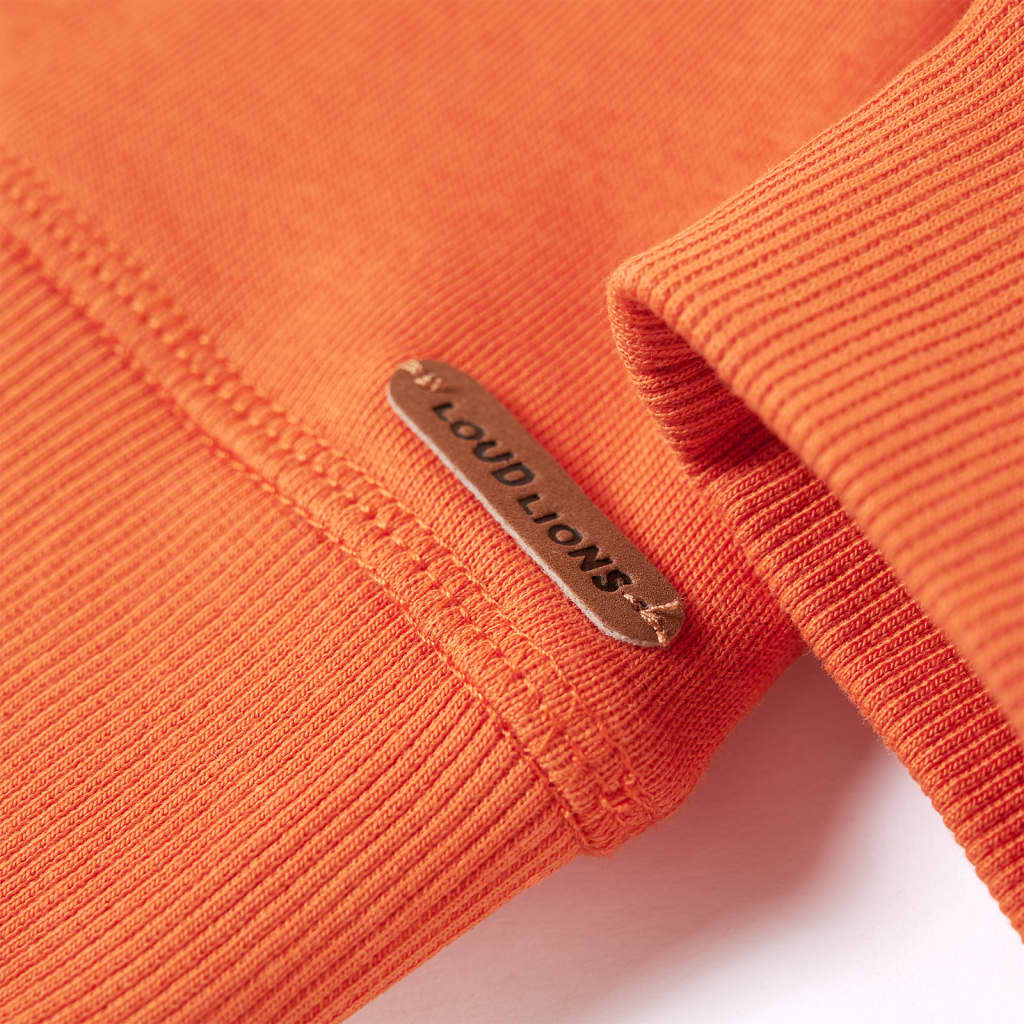 Kinder-Sweatshirt Dunkelorange 128