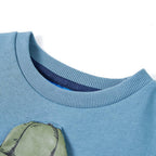 Kinder-Sweatshirt Mittelblau 104