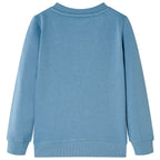 Kinder-Sweatshirt Mittelblau 128