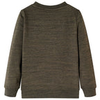 Kinder-Sweatshirt Dunkelkhaki Melange 104