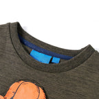 Kinder-Sweatshirt Dunkelkhaki Melange 116